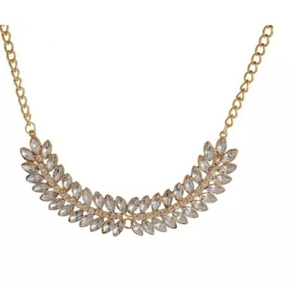 CRYSTAL STATEMENT BRIDAL NECKLACE CHOKER #160 - Picture 1 of 2